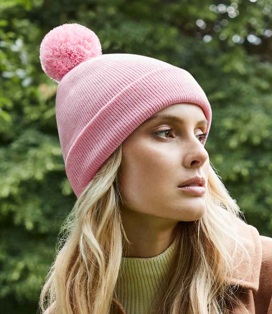 Beechfield pom pom store beanie